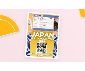 Japan Country Study Worksheets - Asia - Geography