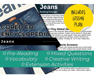 Jeans Reading Comprehension Passage - Cored Ed Encyclopedia