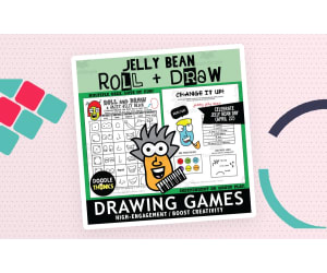Jelly Bean Roll and Draw Games |  Jelly Bean Day April Art Activity