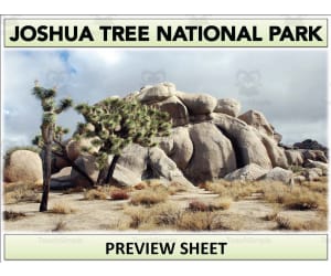 Joshua Tree National Park Geography Unit