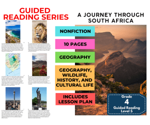 Journey Through South Africa: Guided Reading Level S with Lesson Plan