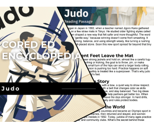 Judo Reading Comprehension Passage - Cored Ed Encyclopedia