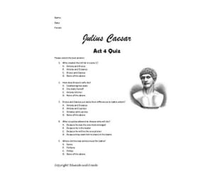 Julius Caesar Act 4 Quiz