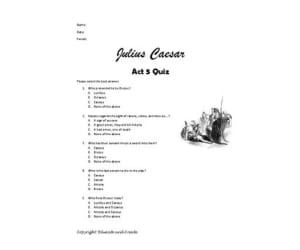 Julius Caesar Act 5 Quiz