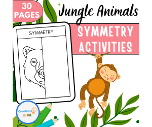 Jungle Animals Symmetry.