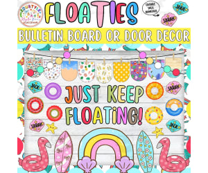 Just Keep Floating! Swimring Summer Bulletin Board or Door Decor
