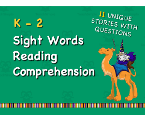 K-2 Sight Words Practice Reading Comprehension Passages