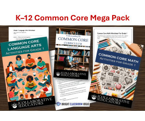 K–12 Common Core Mega Pack | Language Arts & Math Worksheets Bundle