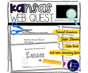 Kansas WebQuest Printable Book