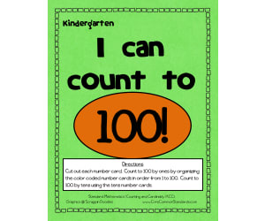 K.CC.1 Common Core Activity