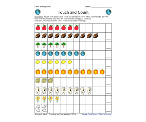 K.CC.4 Common Core Worksheet