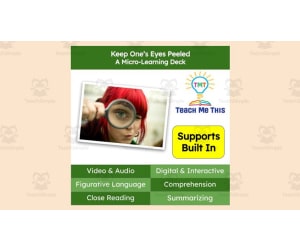 Keep One's Eyes Peeled | Figurative Language Activity | Micro-Learning Deck