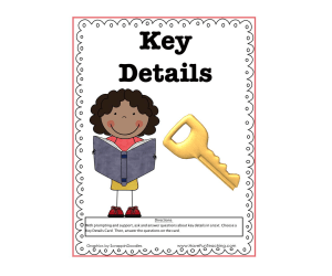 Key Details Activity
