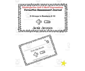 Kindergarten Math Exit Slip Journal | Unit 2 Math Expressions