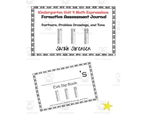 Kindergarten Math Exit Slip Journal | Unit 4 Math Expressions