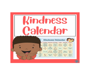 Kindness Calendar