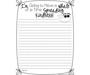 Kindness Writing Frames and Task Cards with Puns