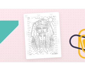 King Tut Extreme Difficulty Dot-to-Dot / Connect the Dots Puzzle