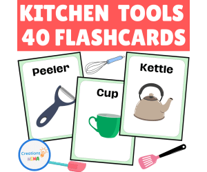 Kitchen Tools Vocabulary Flashcards