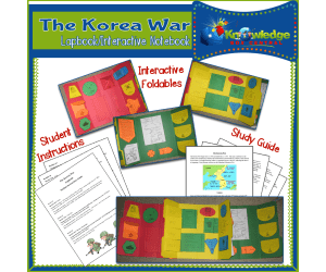 Korean War Lapbook / Interactive Notebook- EBOOK