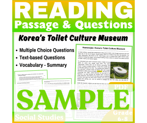 Korea’s Toilet Culture Museum: SAMPLE Social Studies Reading Passage