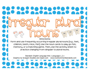 L.2.1 Common Core Activity