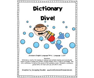 L.3.4 Common Core Activity