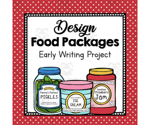 Labeling Food Packages Writing Activity