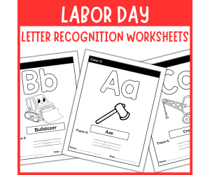 Labor day letter a to z recognition matching worksheet activities
