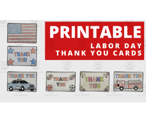 Labor Day Thank You  Printable Worksheets
