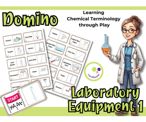 Laboratory Equipment Domino 1 Science Game for Chemistry Physics & Bio