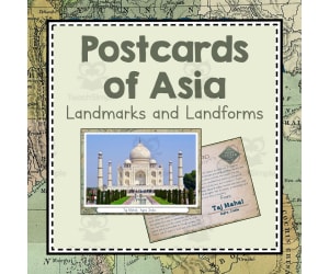 Landmarks and Landforms of Asia | Continent of Asia Unit Study | Geography Bundle