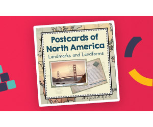 Landmarks and Landforms of North America |  Continent of North America Unit Study | Geography Bundle