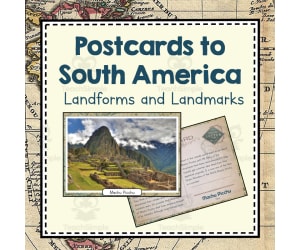 Landmarks and Landforms of South America | Continent of South America Unit Study | Geography Bundle