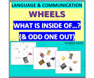 LANGUAGE AND COMMUNICATION WHEELS | WHAT IS INSIDE OF? AND ODD ONE OUT