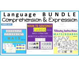 Language Comprehension Expression BUNDLE