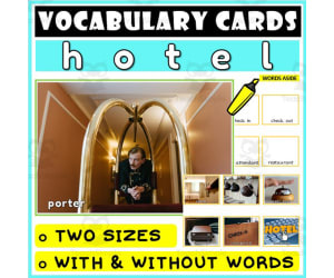 Language Vocabulary Flashcards ESL 28