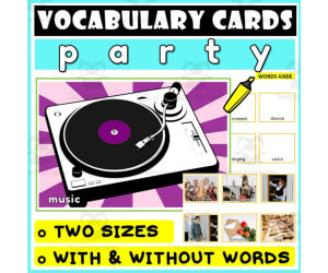Language Vocabulary Flashcards ESL 36