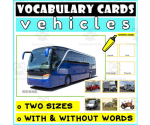 Language Vocabulary Flashcards ESL 54