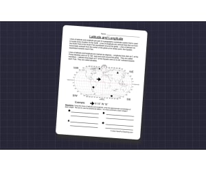 Latitude and Longitude Worksheet
