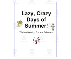 Lazy, Crazy Days of Summer Curriculum Pack