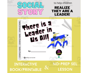 Leadership Skills | Interactive Book/Printable | Behavior | SEL Lesson