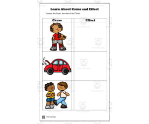 Learn About Cause and Effect Worksheet