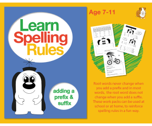 Learn Spelling Rules: Adding A Prefix And A Suffix (7-11 years)