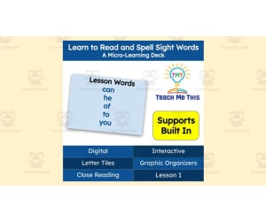 Learn to Read and Spell Sight Words | Lesson 1 | Micro-Learning Deck