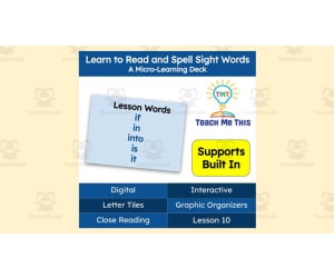 Learn to Read and Spell Sight Words | Lesson 10 | Micro-Learning Deck