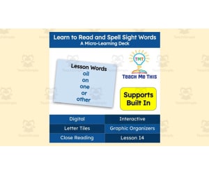 Learn to Read and Spell Sight Words | Lesson 14 | Micro-Learning Deck