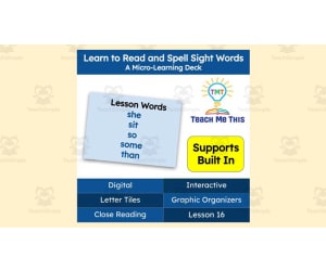 Learn to Read and Spell Sight Words | Lesson 16 | Micro-Learning Deck