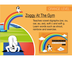 Learn Vowel Digraphs, Soft C And Soft G: Zoggy At The Gym