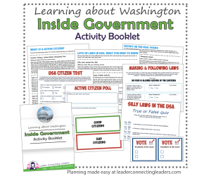 Learning about Washington: Inside Government Activity Book